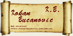 Kokan Bučanović vizit kartica
